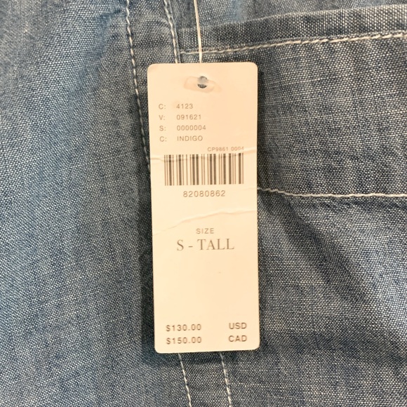 NWT, Maeve/Anthropologie La Ponche Cotton Pull On Denim Wide Leg Pant, Sz STall - Picture 11 of 14